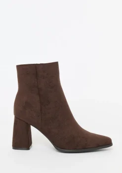 LolaLiza Enkellaarsjes in suèdelook- Schoenen