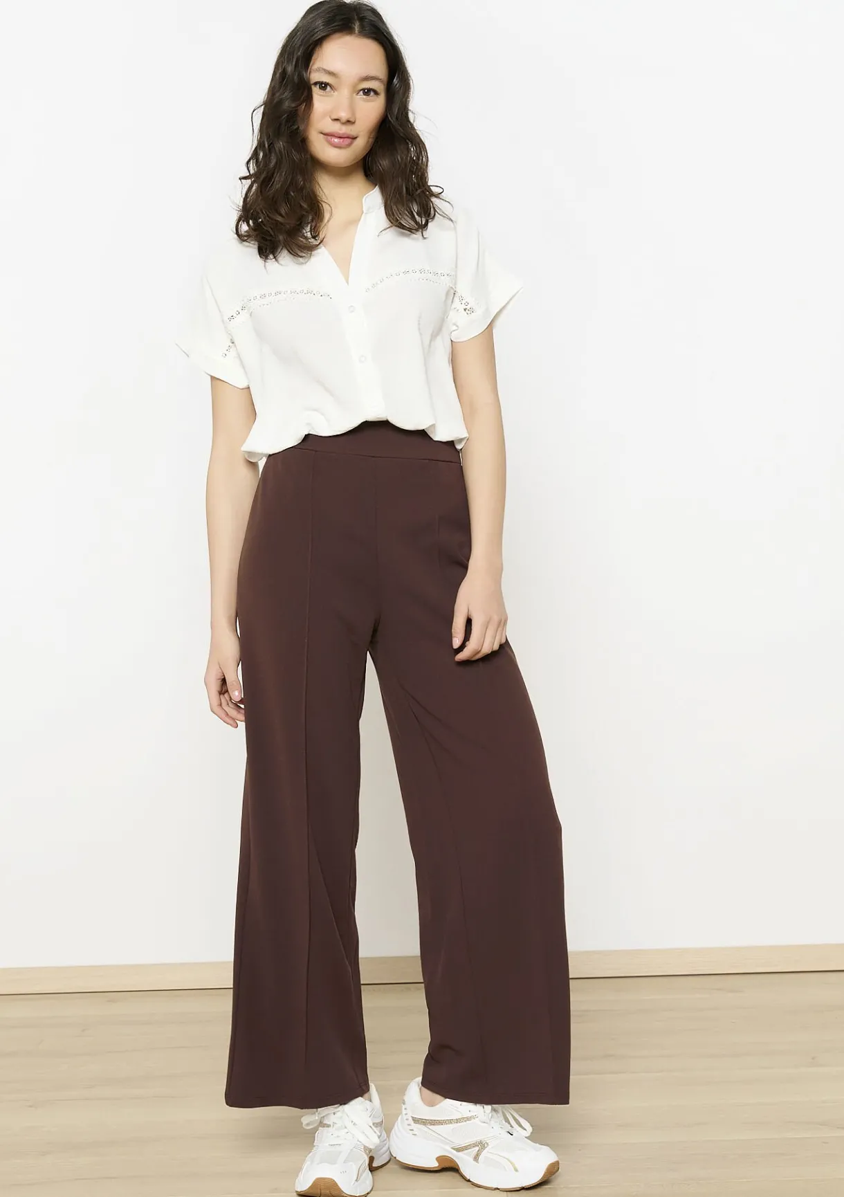 LolaLiza Geborduurde soepele blouse- Blouses En Hemden