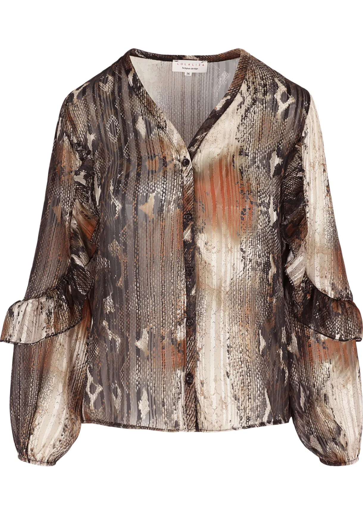 LolaLiza Gedrukte luchtige blouse- Blouses En Hemden