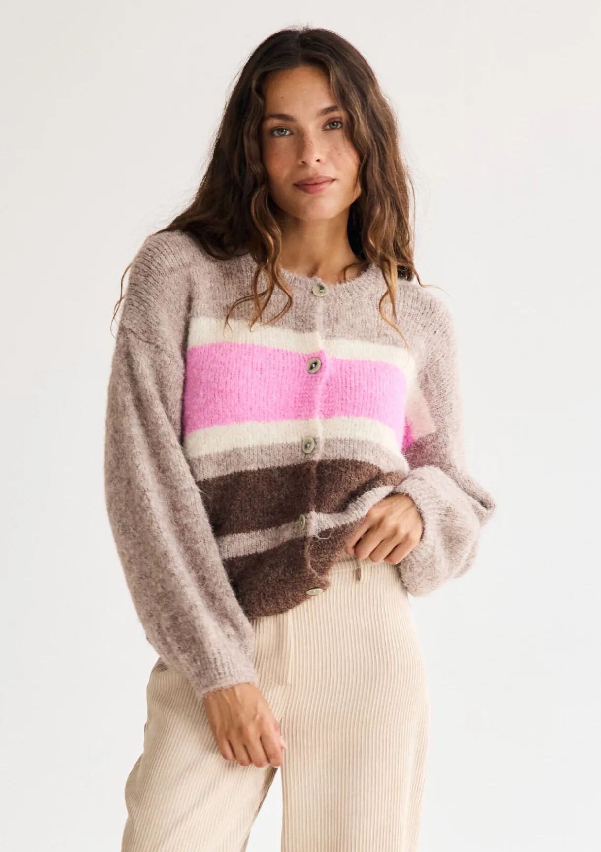 LolaLiza Gestreepte zachte vest- Truien En Cardigans