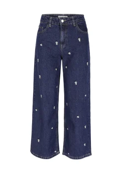 LolaLiza Hoge taille geborduurde jeans- Co-Ord Sets|Jeans