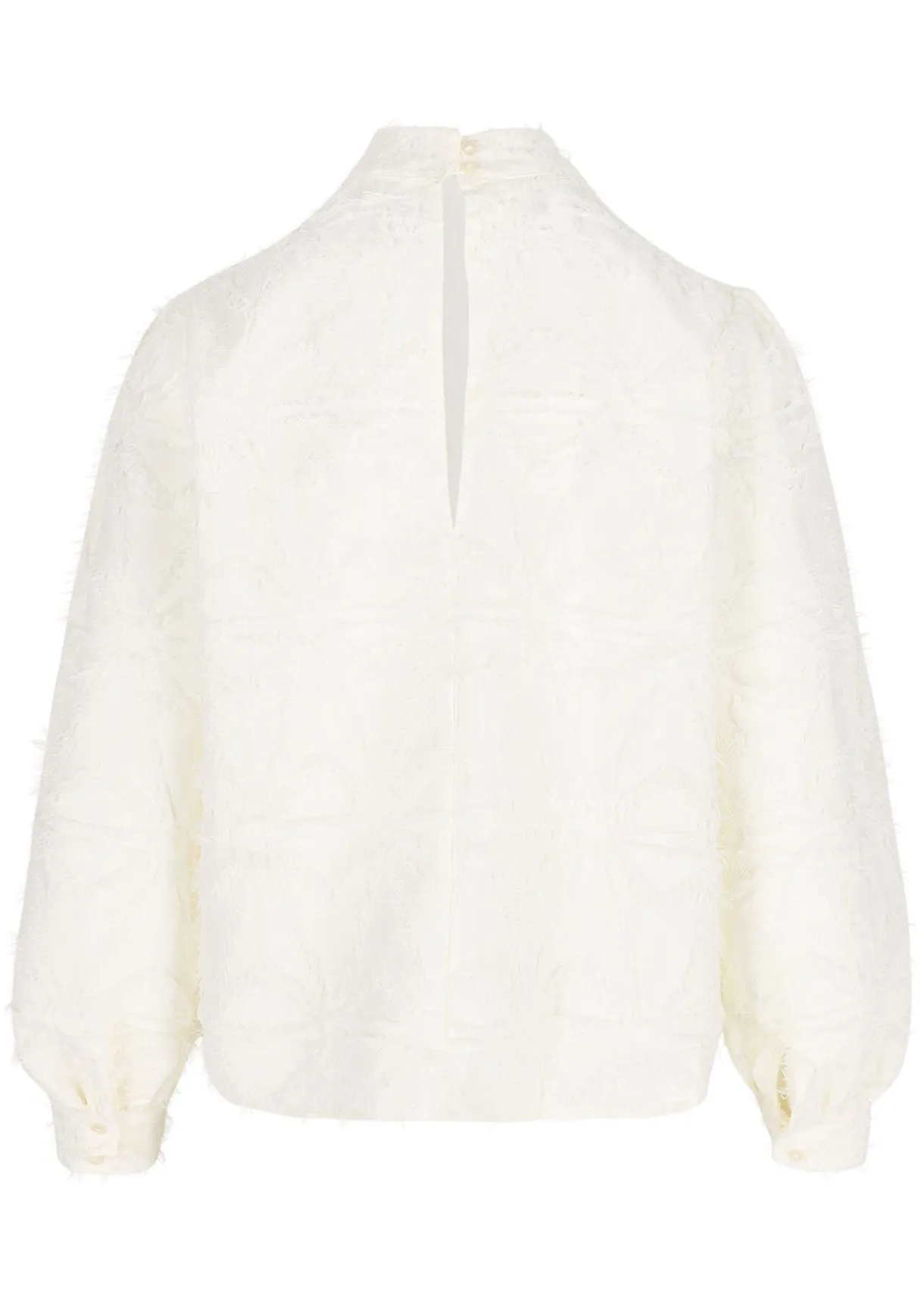 LolaLiza Jacquard blouse met franjes- Blouses En Hemden