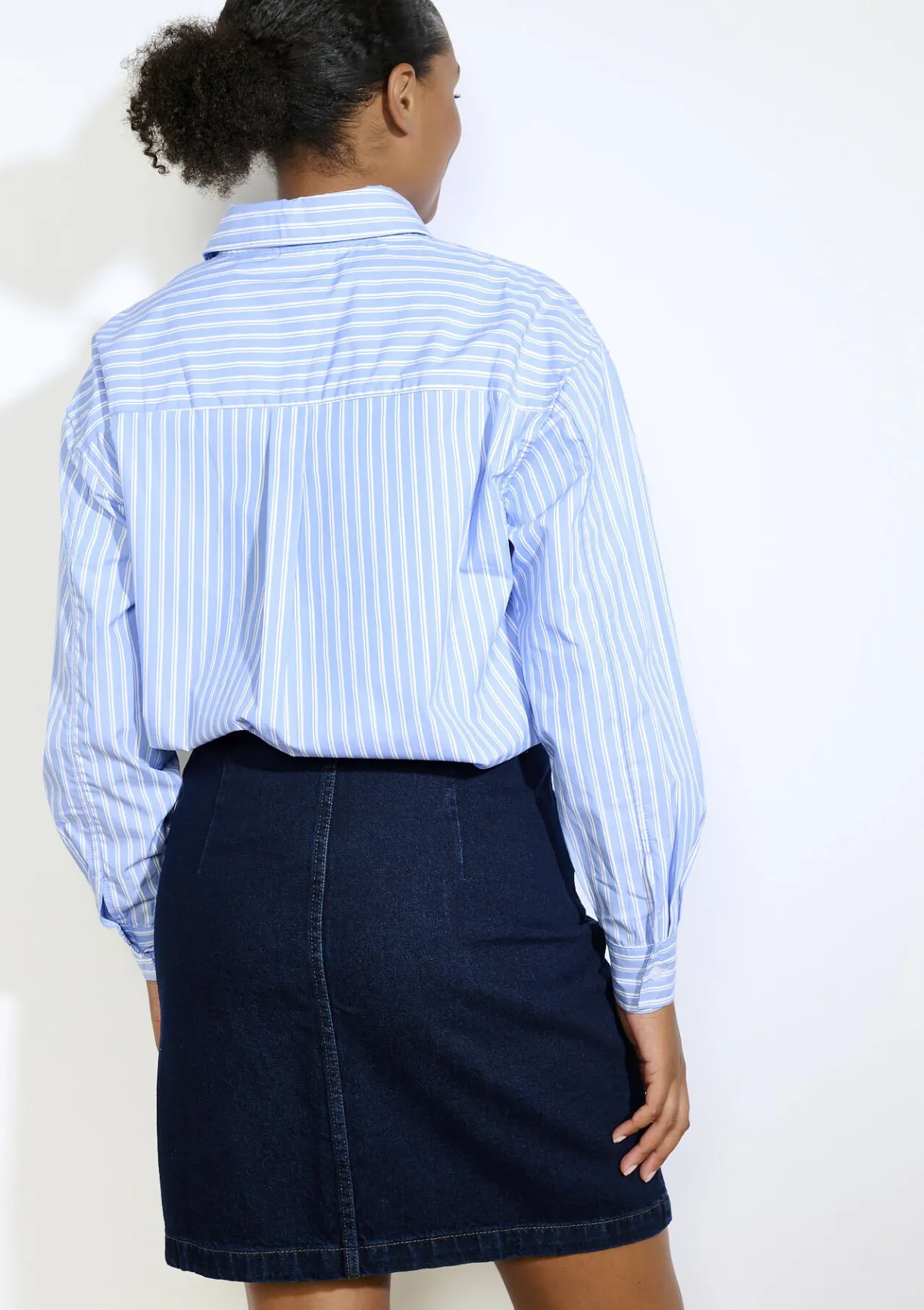 LolaLiza Oversized gestreept hemd- Blouses En Hemden