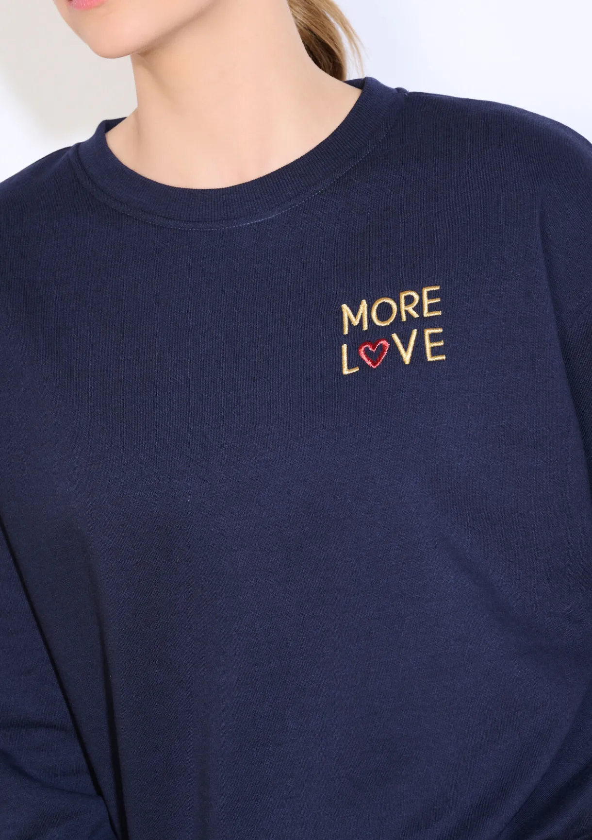 LolaLiza Oversized sweatshirt met borduursel- Sweats