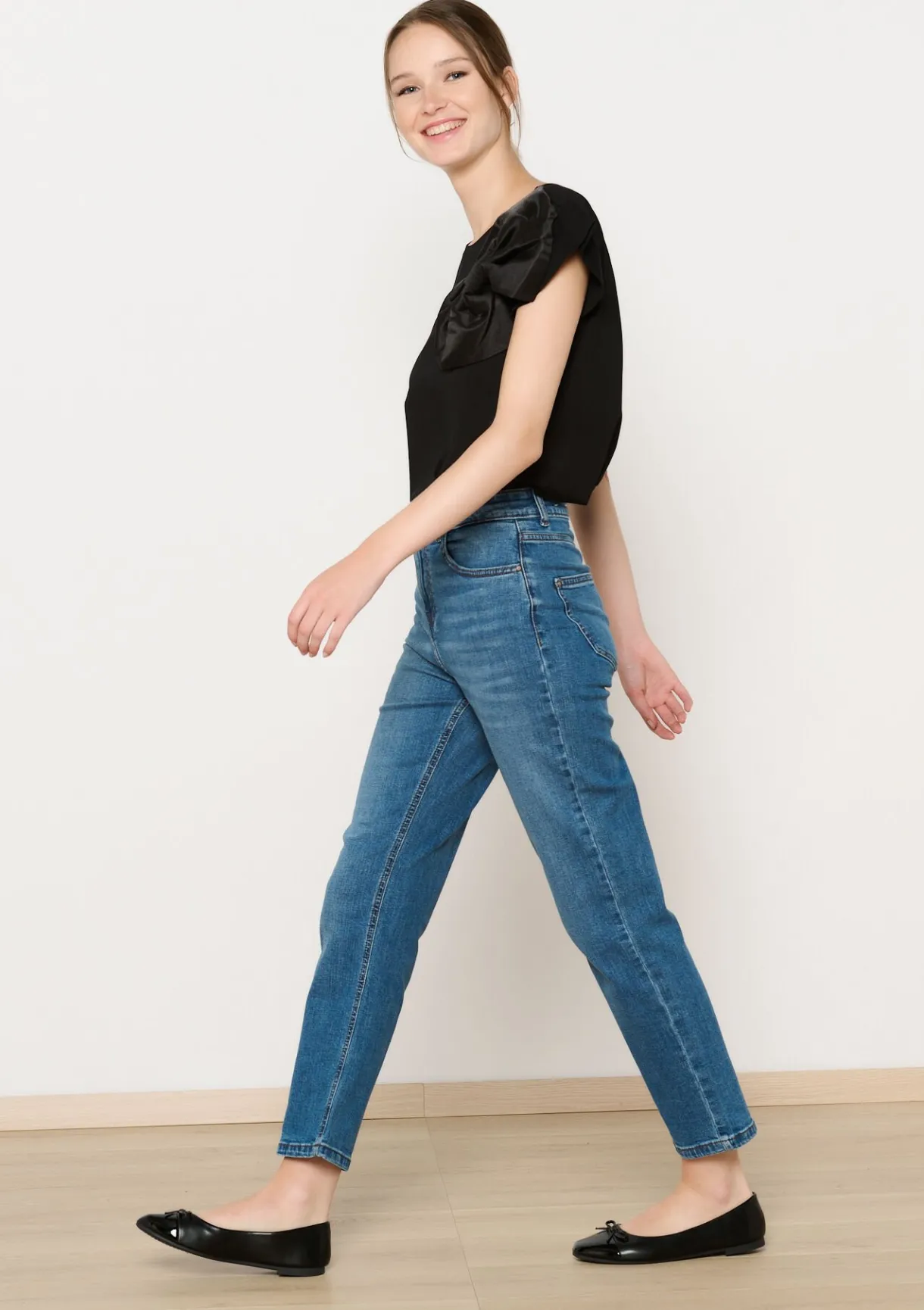 LolaLiza Rechte jeans met hoge taille- Jeans