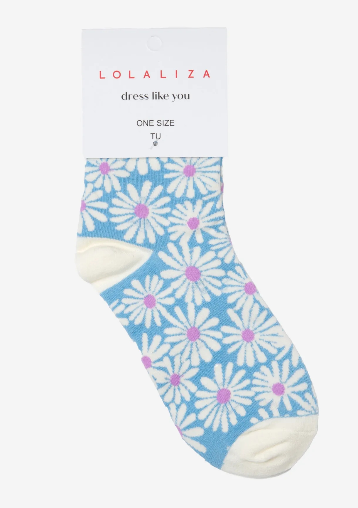 LolaLiza Sokken met bloemenprint- Accessoires