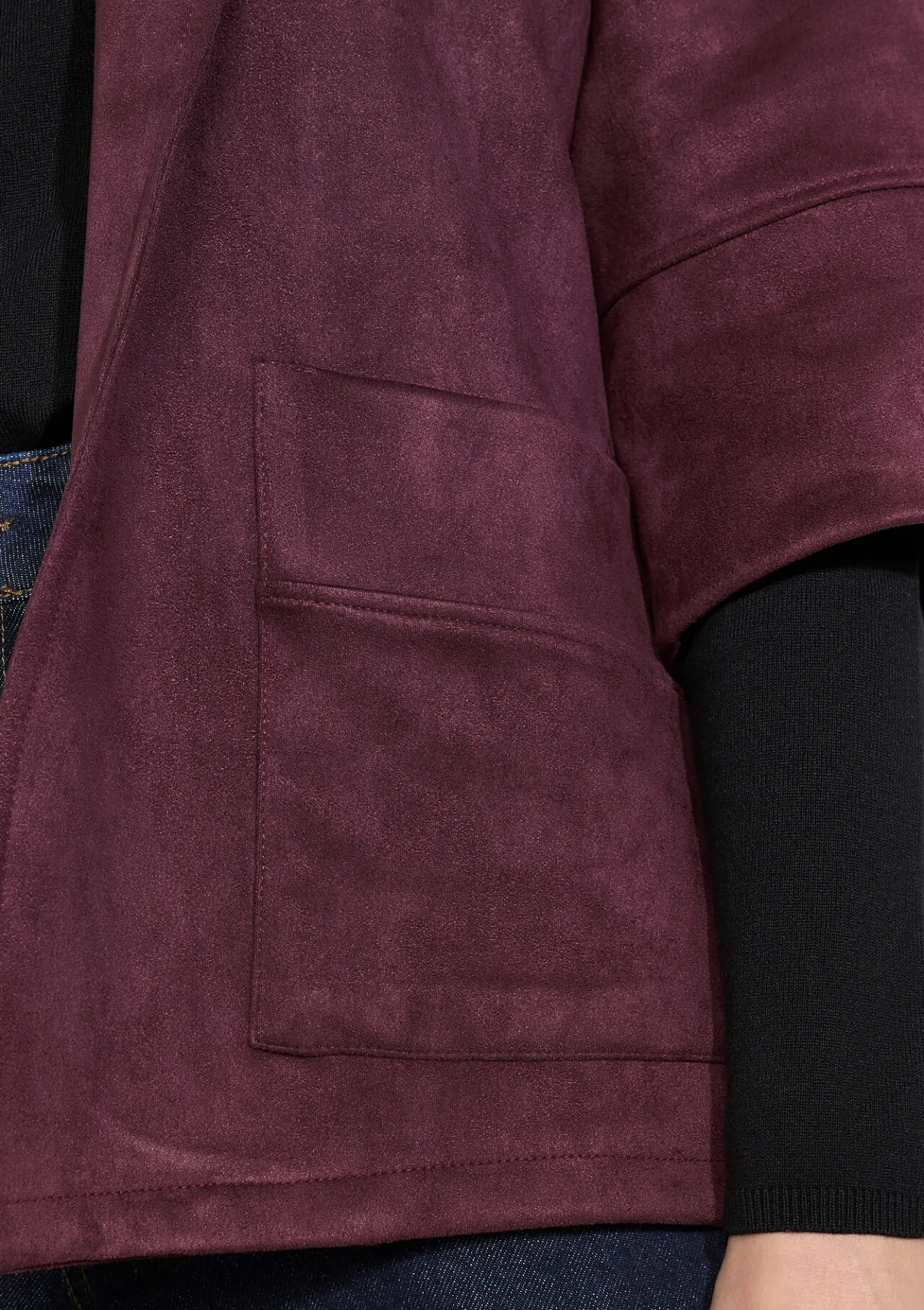 LolaLiza Suèdine blazer met zakken- Vesten En Blazers