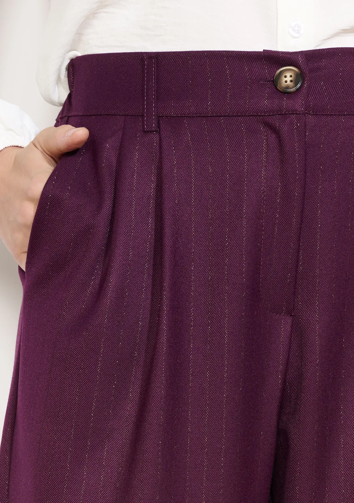 LolaLiza Wide-leg broek met plooien- Broeken