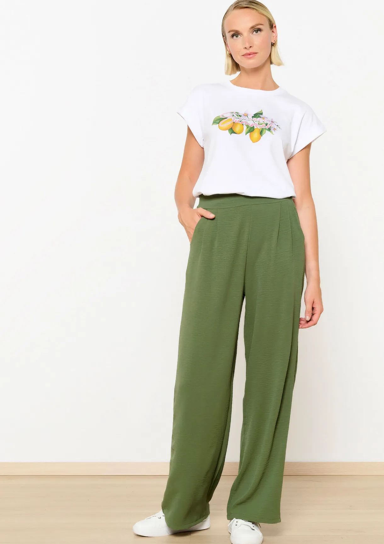 LolaLiza Wijde broek- Broeken