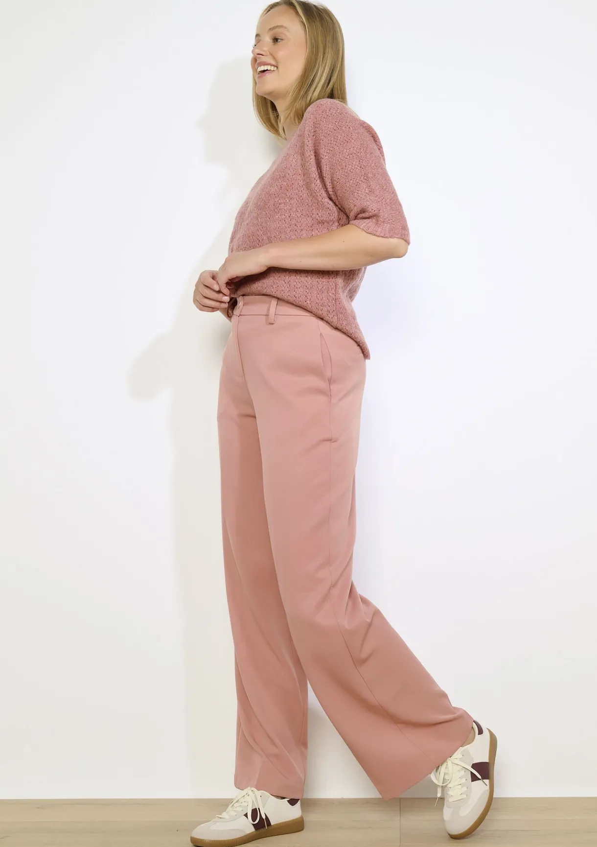 LolaLiza Wijde broek in twill- Broeken
