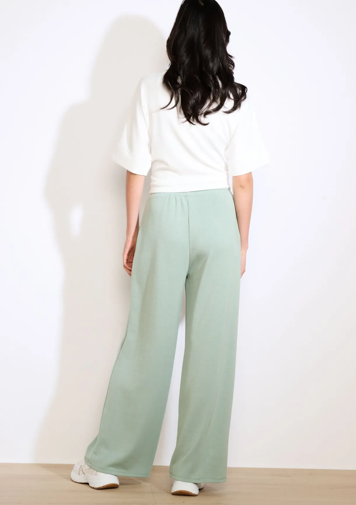 LolaLiza Wijde jersey broek- Loungewear|Broeken
