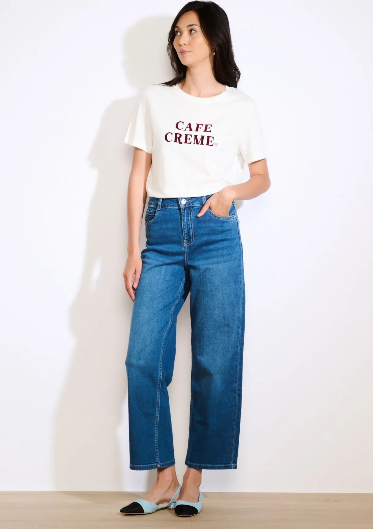 LolaLiza Zacht tekst T-shirt- Tops En T-Shirts